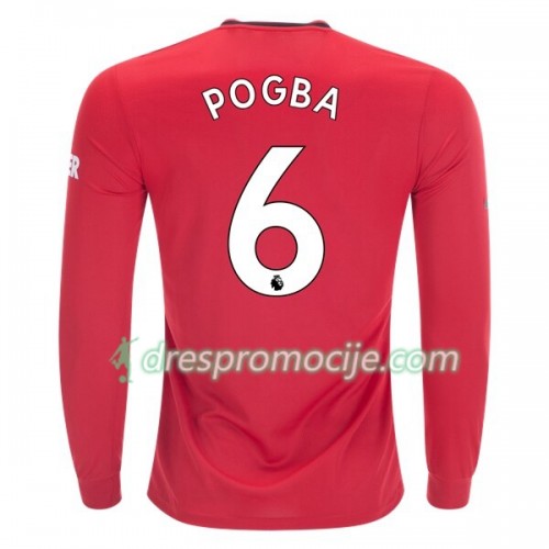 Manchester United Dres Paul Pogba 6 Domaći 2019/20 Dugim Rukavima Manchester United Dres Paul Pogba 6 Domaći 2019/20 Dugim Rukavima